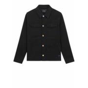 Paul Smith Svart Arbetarjacka med Kontrastknappar Black, Herr