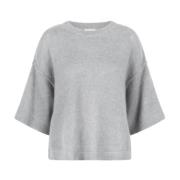 Dante 6 Ljusgrå Alpacka Pullover Gray, Dam