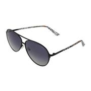 Guess Dam Aviator Solglasögon med Blåa Linser Black, Dam