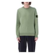 Stone Island Klassisk Crewneck Sweatshirt Green, Herr