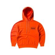 Aries Jersey Column Hoodie med Ärmgrafik Orange, Herr