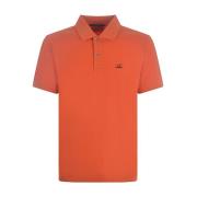 C.p. Company Klassisk Polo Tröja i Olika Färger Orange, Herr