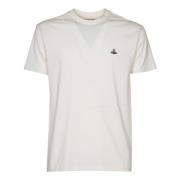 Vivienne Westwood Klassisk Multicolor Orb T-shirts och Polos White, He...