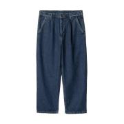 Carhartt Wip Denim Styrka Byxor Blue, Herr