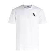 Comme des Garçons Play Vit Hjärta Patch T-shirt White, Herr