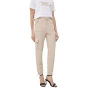 Michael Kors Beige Joggers i Felpa-design Beige, Dam