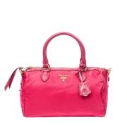 Prada Vintage Pre-owned Canvas prada-vskor Pink, Dam