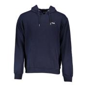 Fila Blå huva tröja med broderad logotyp Blue, Herr