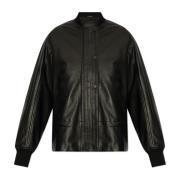 AllSaints Läderjacka Sofi Bomber Black, Dam