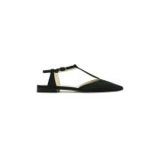 Prosperine Lädersandal med rem Black, Dam