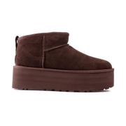 UGG Bruna Mocka Plattformsstövlar för Kvinnor Brown, Dam