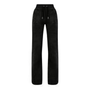 Juicy Couture Svarta Sammetbyxor med Fickor Black, Dam