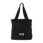 Y-3 Klassisk Toteväska med Broderad Logotyp Black, Herr