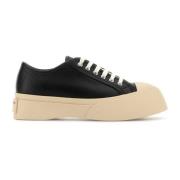 Marni Svarta lädersneakers Black, Herr