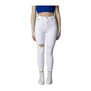 Tommy Jeans Slim Fit Bomullsblandning Jeans White, Dam