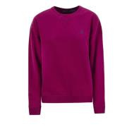 Polo Ralph Lauren Broderad Logotyp Bomulls Sweatshirt Pink, Dam