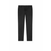 Dondup Slim Chino Byxor med Stretch Gabardine Black, Herr