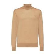 Dsquared2 Turtleneck Pullover Sweaters Beige, Herr