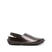 Hereu Brun läder slingback sandaler Brown, Herr