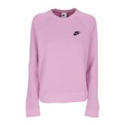 Nike Orchid/Black Crewneck Sweatshirt Sportswear Essentials Pink, Dam