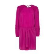 Isabel Marant Étoile Orkidé Lila Crepeklänning Pink, Dam