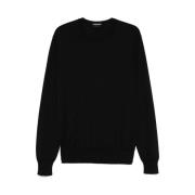 Tom Ford Svart Crew Neck Sweater Black, Herr