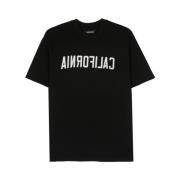 Nahmias Svart Slogan Print Crew Neck T-shirt Black, Herr