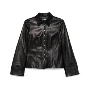 Alexander McQueen Svart Tryckknapp Skjorta Good On You Black, Dam