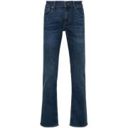 7 For All Mankind Indigo Blue Slim Cut Denim Jeans Blue, Herr