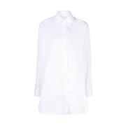 Isabel Marant Bomull Poplin Skjorta White, Dam