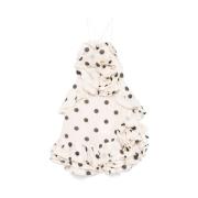 Zimmermann Polka Dot Halterneck Klänning med Blomapplikation Multicolo...