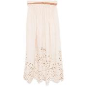 Zimmermann Beige Linne Slub Skirt Beige, Dam