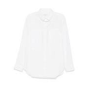 Yohji Yamamoto Vit Bomull Poplin Skjorta White, Herr