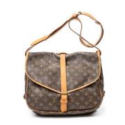 Louis Vuitton Vintage Pre-owned Canvas louis-vuitton-vskor Brown, Dam