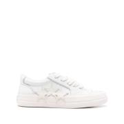 Amiri Vita Lädersneakers med Stjärnpatch White, Herr