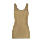 Lemaire Sleeveless Tops Green, Dam