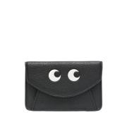 Anya Hindmarch Ögon Motiv Läder Plånbok Black, Dam