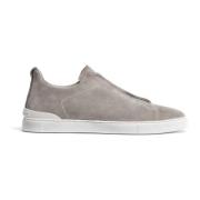 Ermenegildo Zegna Grå låg topp sneaker Triple Stitch™ Gray, Herr