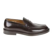 Doucal's Mörkbruna Penny Loafer Platta Skor Brown, Herr