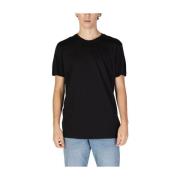 Calvin Klein Jeans Svart Bomull Herr T-shirt Höst/Vinter Black, Herr