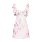 Zimmermann Ljusrosa Ärmlös Klänning med Scoop Neck Pink, Dam