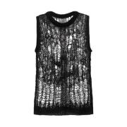 Rick Owens Sleeveless Tops Black, Dam