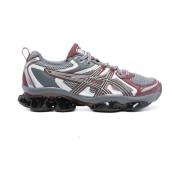 Asics Grå Mesh Sneaker med Bordeaux Accents Gray, Herr