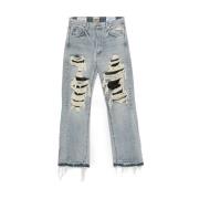 Gallery Dept. Blå Bomull Ripped Jeans med Logo Blue, Herr