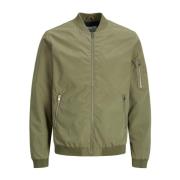 Jack & Jones Grön Polyester Herrjacka Vår/Sommarkollektion Green, Herr