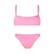 Lido Flamingo Rosa High-Waisted Bikini Pink, Dam