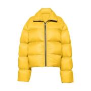 Rick Owens Quiltad Citrongul Pufferjacka Yellow, Herr