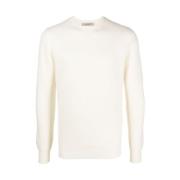 La Fileria Round-neck Knitwear White, Herr