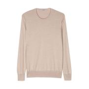 La Fileria Round-neck Knitwear Beige, Herr