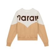 Isabel Marant Étoile Färgblockerad Logo Print Sweatshirt Multicolor, D...